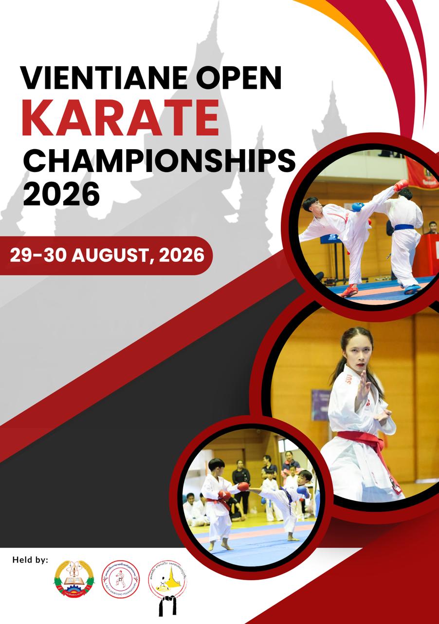 Vientiane Open Karate Championships 2026 poster